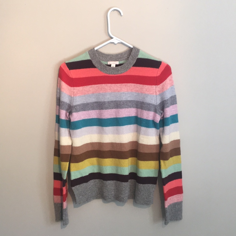 Wool blend Alexa Chung style striped sweater